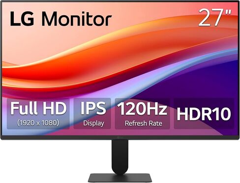 LG 24U411A-B 24-inch Full HD (1920 x 1080) IPS Computer Monitor, 120Hz, HDR10, Reader Mode, Flicker Safe, HDMI, Slim Stand Base, Black in Saudi Arabia