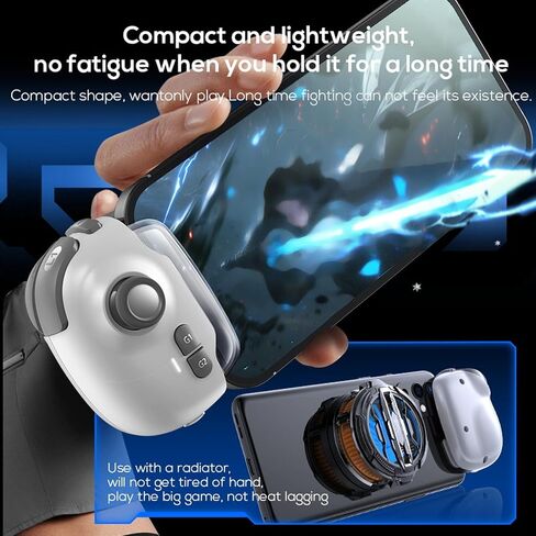 GUGXIOM Bluetooth Mobile Game Controller ، مشغل لعبة الهاتف المحمول ، وألعاب الهواتف المحمولة دعم MACRO تسجيل الماكرو ، شنق تلقائي ، المشغل الذكي ، تبديل مفتاح واحد ... in Saudi Arabia