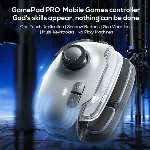 GUGXIOM Bluetooth Mobile Game Controller ، مشغل لعبة الهاتف المحمول ، وألعاب الهواتف المحمولة دعم MACRO تسجيل الماكرو ، شنق تلقائي ، المشغل الذكي ، تبديل مفتاح واحد ... in Saudi Arabia