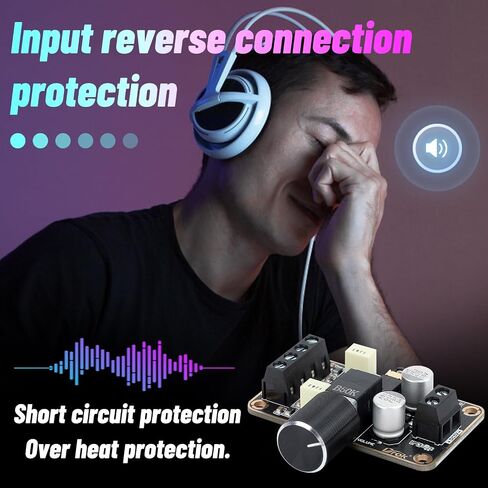Drok 5W+5W Mini Audio Amblifier Board PAM8406 DC 5V Digital Stereo Power AMP 2.0 Dual Channel Class D AMPLIFY لنظام صوت السماعة DIY in Kuwait