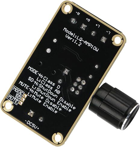 Drok 5W+5W Mini Audio Amblifier Board PAM8406 DC 5V Digital Stereo Power AMP 2.0 Dual Channel Class D AMPLIFY لنظام صوت السماعة DIY in Kuwait