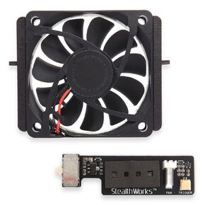 Fat PS2 Internal Quiet Fan Mod – 12V-Powered Sunon Super Silence Fan with 3-Speed Noise Adjust – for SCPH-39001 35001 30001R with an Original Power Supply – Clean, Solderless Install in Saudi Arabia