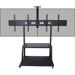 Applicable to 32-100 inch LCD TV Mobile cart 1800 Dual Screen Video Conference TV Stand in Kuwait
