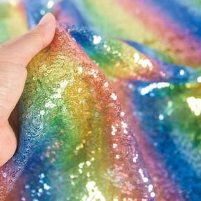 قماش الترتر الأحمر من The Yard Flip Sequin Fabric للفستان قماش لامع لخياطة الترتر الشبكي من The Yard Sewing Fabric للملابس in Kuwait