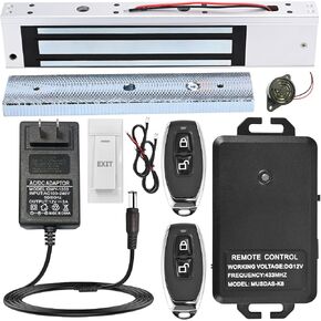 Access Control System with Remote Control – 600lbs Magnetic Door Lock Kit, 12V Fail Safe NC Mode, Secure & Easy DIY Installation for Smart Home Entry (K8-1200LBS Remote Control Lock Ki) in Saudi Arabia