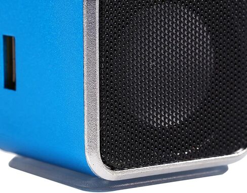 Mini Speaker Music, FM Radio PC Fashion Support Portable Stereo cd Player Portable Radio with Best TF Card and U Disk Green (Blue) in Saudi Arabia