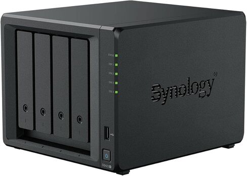 DiskStation DS423+ 4-Bay NAS العلبة ، بدون قرص مع 4x Ironwolf 12TB SATA III 3.5 "محرك أقراص صلبة داخلي ، 7200 دورة في الدقيقة in Kuwait