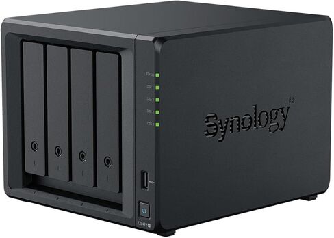 DiskStation DS423+ 4-Bay NAS العلبة ، بدون قرص مع 4x Ironwolf 12TB SATA III 3.5 "محرك أقراص صلبة داخلي ، 7200 دورة في الدقيقة in Kuwait