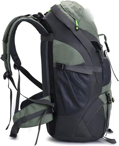 Backpacks 50L Outdoor Hiking Bags Breathable Sports Backpack Rucksack(Black) in Kuwait