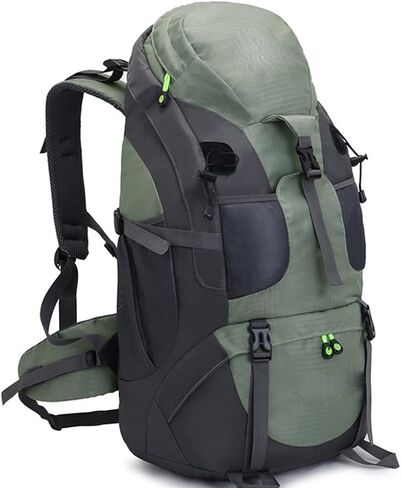 Backpacks 50L Outdoor Hiking Bags Breathable Sports Backpack Rucksack(Black) in Kuwait