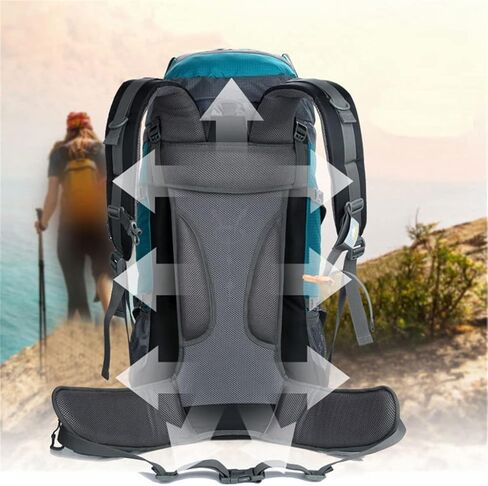 85L Outdoor Backpack Travel Bag Camping Hiking Hiking Backpack Rucksack(C) in Saudi Arabia