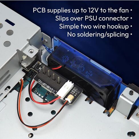 الدهون PS2 INTERNAL INDAW FAN MOD-Sunon Super Silence مروحة Sunon Super-Super التي تعمل بنظام 12V مع ضبط ضوضاء 3 سرعات-ل SCPH-39001 35001 30001R مع إمدادات طاقة أصلية-نظيفة ، تثبيت بدون لحام in Saudi Arabia