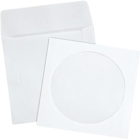 Quality Park 62903 CD/DVD Sleeves, Ungummed, 5-Inch x 5-Inch, White, 100/Box in Saudi Arabia