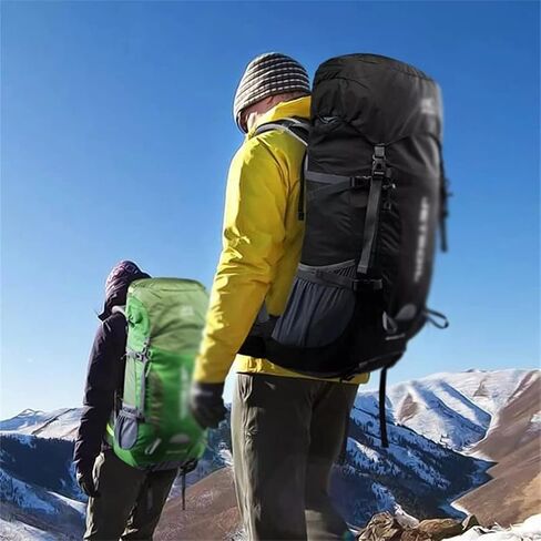 55L Hiking Outdoor Bag Travel Backpack Wear Resistant Sports Backpack with Rain Cover(C) in Saudi Arabia
