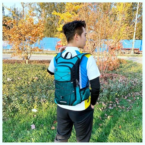 Outdoor cycling backpack lightweight folding bike rucksack travel backpack mountaineering backpack(Gray) in Saudi Arabia