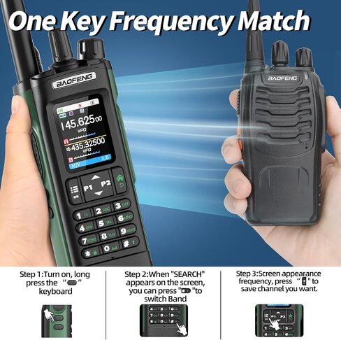 Baofeng UV-32 Radio Ham Radio Handheld 10W المدى طويل المدى معاد شحن NOAA Receiver 5RM K5 Tactical Talkie Radio Talkie للبالغين مع GPS ، وشحن USB-C للبقاء على قيد الحياة ، 2Pack in Saudi Arabia