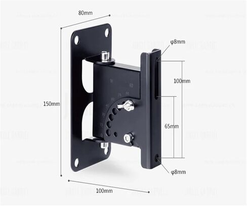 GU40 Surround Speaker Wall Mount Swivel Speaker Hanger Load 40 kg in Saudi Arabia