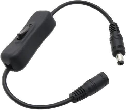 DC Power Scon مع التبديل ، 5V 12V 24V متوافق ، موصلات من الذكور ، مفتاح LED LED LID (أبيض 10pcs) in Saudi Arabia