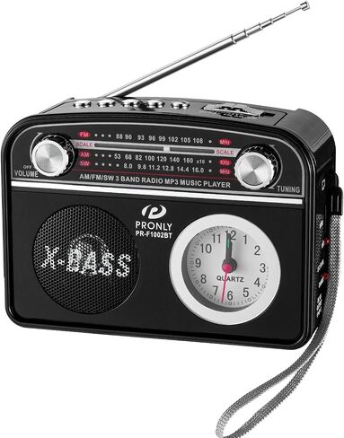 Radio Portable AM ​​FM SW ، مكبر صوت بلوتوث راديو عتيقة ، قابلة للإزالة وقابلة لإزالة البطارية أجهزة الراديو القابلة لإعادة الشحن مع بطاقة TF Card/USB الداخلية. in Saudi Arabia