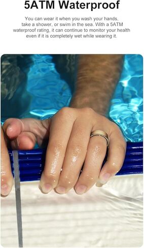 Gen Pro 2 Smart Ring للرجال والنساء ، Qring مع عدم وجود اشتراك في التطبيق مع معدل ضربات القلب ، الشحن اللاسلكي ، مراقبة النوم والتحكم في الكاميرا عن بُعد ، حلقة مقاومة للماء (Silver ، 10) in Kuwait