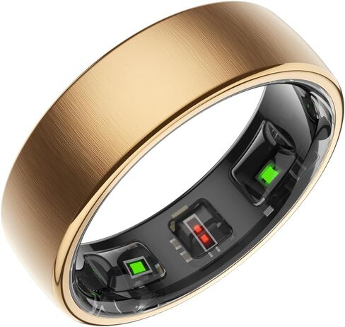 Gen Pro 2 Smart Ring للرجال والنساء ، Qring مع عدم وجود اشتراك في التطبيق مع معدل ضربات القلب ، الشحن اللاسلكي ، مراقبة النوم والتحكم في الكاميرا عن بُعد ، حلقة مقاومة للماء (Silver ، 10) in Kuwait