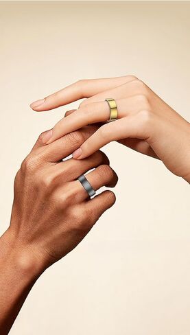 Gen Pro 2 Smart Ring للرجال والنساء ، Qring مع عدم وجود اشتراك في التطبيق مع معدل ضربات القلب ، الشحن اللاسلكي ، مراقبة النوم والتحكم في الكاميرا عن بُعد ، حلقة مقاومة للماء (Silver ، 10) in Kuwait