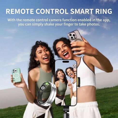 Hittopss Smart Ring ، Thul Thin Trans Tracking Smart Ring مع السعرات الحرارية/معدل ضربات القلب/مراقبة الأكسجين/النوم ، 5ATM مقاوم للماء ، لا اشتراك في التطبيق (Silver ، Thin-9#) in Kuwait