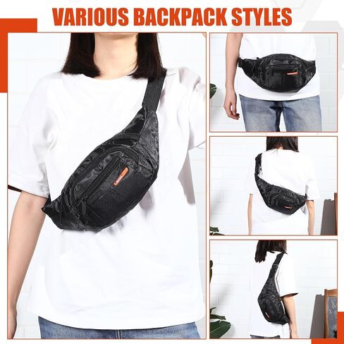 16 Pieces Neon Fanny Pack Bulk Adjustable Waist Bags with Zippers Colorful Crossbody Party Fanny Packs Canvas Waist Belt Bag for Women Men Kids Teams Travel Running Cycling Hiking, 16 Colors in Saudi Arabia