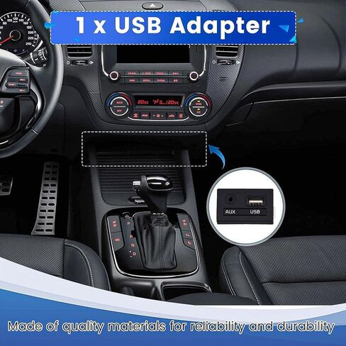 مساعدة واجهة منفذ USB Auxiliary ل Kia Forte Forte5 Cerato K3 2016-2019 ، استبدل 96120-A7600 96120A7600 in Saudi Arabia