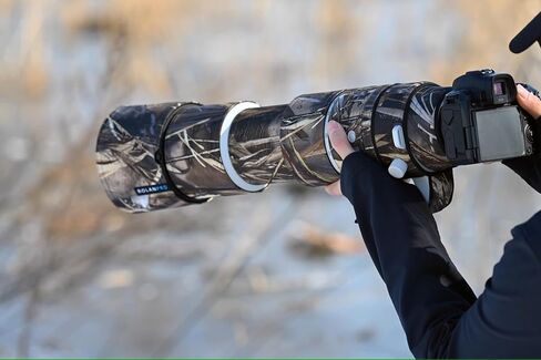 معطف مموه للعدسة المقاومة للماء من Rolanpro لكاميرا Canon RF 200-800mm F6.3-9 IS USM غطاء حماية للعدسة غطاء حماية لكاميرا Canon RF 200-800 - #34 Jungle مقاوم للماء in Saudi Arabia