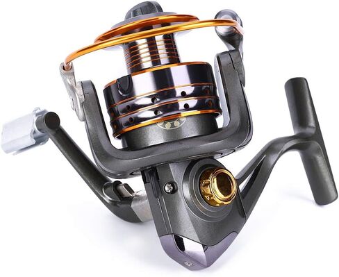 ZJchao Metal Ice Fishing Reel with 13 Ball Bearings Smooth for Outdoor Fishing Accessory (RG6000 (10 Axes)) in Saudi Arabia
