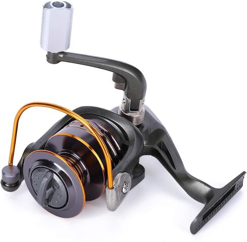 ZJchao Metal Ice Fishing Reel with 13 Ball Bearings Smooth for Outdoor Fishing Accessory (RG6000 (10 Axes)) in Saudi Arabia