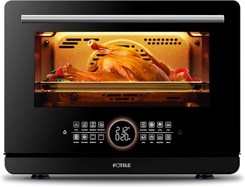 FOTILE HYZK32-E3-B ChefCubii 1.1 cu. ft. 4-in-1 Combi-Steam Oven with Steam-Bake, Air Fry, Convection, Dehydrator Functions, and 50 Preset Menus, Black in Kuwait