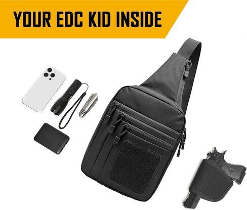 Concealed Carry Crossbody Gun Bag for Men, Ccw Sling Bag Tactical Shoulder Chest Pack Range Bags for Handguns in Saudi Arabia