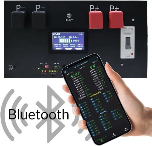 48V 16S 15KWH 280AH LIFEPO4 DIY BATTERY BANTY مع BMS و Bluetooth لا تشمل خلايا البطارية لحزمة بطارية تخزين الطاقة المنزلية 280AH حزمة بطارية LIFEPO4 للأجهزة المنزلية in Saudi Arabia