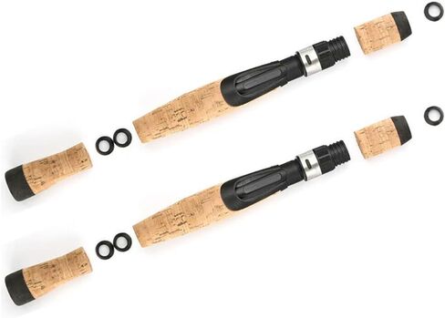 TEAMWILL 2 Sets Spinning Fishing Rod Handle for Rod Building Handle Reel Seat Composite Cork in Saudi Arabia
