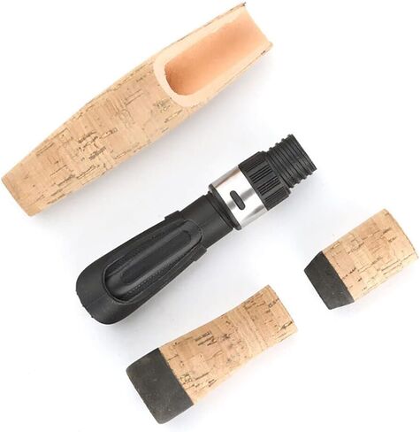 TEAMWILL 2 Sets Spinning Fishing Rod Handle for Rod Building Handle Reel Seat Composite Cork in Saudi Arabia