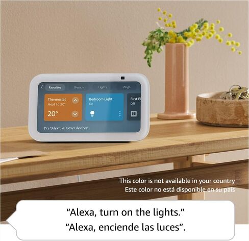 Echo Show 5 (3rd Gen ، 2023 release) | عرض ذكي مع باس أعمق وصوت أوضح | النسخة الدولية مع محول الطاقة في الاتحاد الأوروبي | فحم in Saudi Arabia