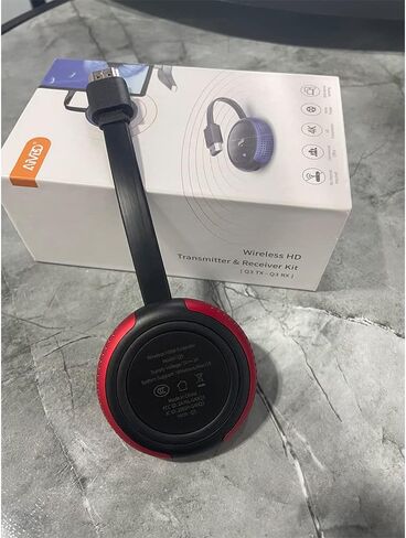 Timbootech HDMI Wireless Transmitter and Receiver 4K ، شاشات مزدوجة HDMI & VGA Live Casting 5G فيديو/صوت للكمبيوتر المحمول ، صندوق الكابل ، الكاميرا ، Blu-ray ، الهاتف ، NetFix لمراقبة ، Projector ، HDTV 165ft/50m in Kuwait