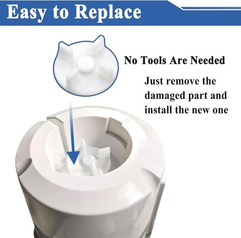 4Pcs Motor Coupler for Eco Twin, Eco Plus and Blue Leaf Mixers,White, Mixer Replacement Part in Saudi Arabia