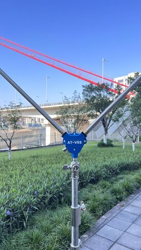 AT-V55 Portable HF/VHF/UHF Antenna Kit with Tripod, Covers 7–430MHz, Inverted-V Design, Includes Adjustable Support Stand for Field Setup and Emergency Ham Radio Use in Kuwait