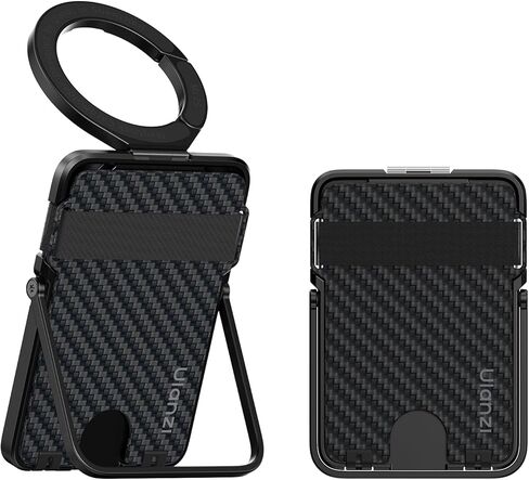 ULANZI ML25 Mag-safe Wallet with Adjustable Stand, Magnetic Card Holder with Mag-Lock Clip, Slim Magnetic Wallet Compatible with iPhone 16/15/14/13/12 Series, Hold 4 Cards No Stick No RFID Blocking in Saudi Arabia