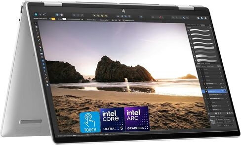 HP Envy X360 16" Touch 2-in-1 Laptop, Intel Core Ultra 5-125U (12 Cores, Up to 4.3GHz), 16GB DDR5 RAM, 512GB SSD, Arc Graphics, Wi-Fi 6E, Bluetooth 5.3, USB-C, Thunderbolt 4, HDMI 2.1, Windows 11 in Saudi Arabia