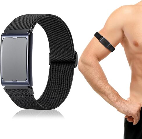 22mm Sport Stretchy Ankle/Arm Band Compatible with Amazfit Helio Strap, Quick Release Elastic Soft Nylon Bicep Band Replacement for Garmin Venu 3/Venu 2/Vivoactive 4/Forerunner 255 265 in Kuwait