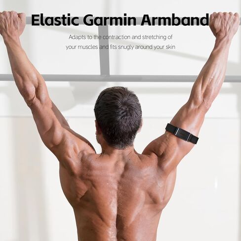 22mm Sport Stretchy Ankle/Arm Band Compatible with Amazfit Helio Strap, Quick Release Elastic Soft Nylon Bicep Band Replacement for Garmin Venu 3/Venu 2/Vivoactive 4/Forerunner 255 265 in Kuwait