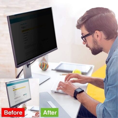 30" Privacy Screen Filter for Widescreen 16:10 Aspect Ratio Anti-Glare/Anti Blue Light/Anti Scratch Film, Glare Relieve Screen Filter Shield Blue Light Filter. Size is(641 * 400 mm). in Saudi Arabia
