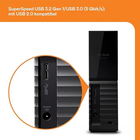 WD 44TB My Book Duo Desktop RAID USB 3.2 Gen 1 External Hard Drive and Auto Backup Software in Saudi Arabia