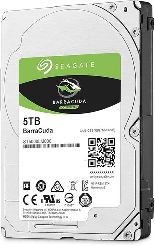 SAEGATE BarraCuda Internal Hard Drive 5TB SATA 6Gb/s 128MB Cache 2.5-Inch 15mm (ST5000LM000) (Renewed) in Saudi Arabia
