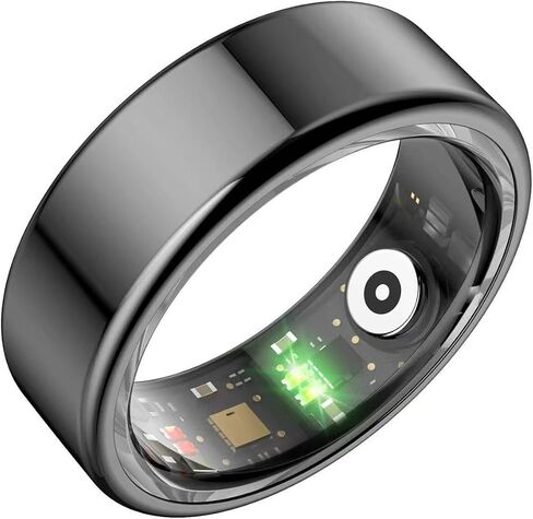 الحلقة الذكية ، IP68 خاتم ذكي للنساء الرجال مع معدل ضربات ضربات القلب في نوم ضغط الدم مراقبة الأكسجين خطوة عداد Bluetooth Health Ring For iPhone 16 15 14 13 Pro Max ، in Kuwait