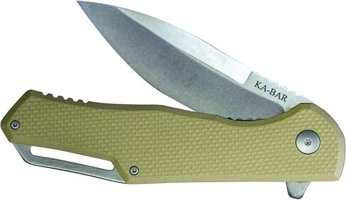 Ka-Bar Jarosz Spearpoint Flipper ، Tan ، 3 1/2 " in Kuwait